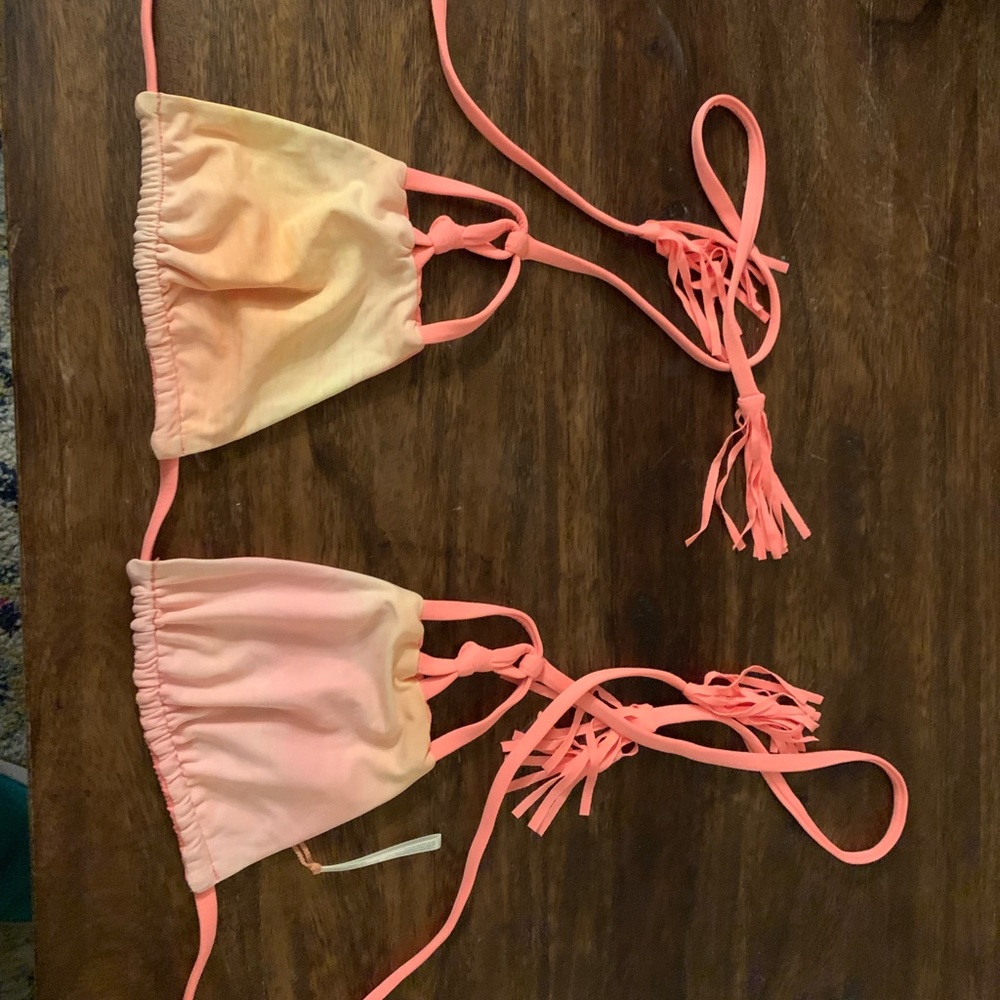 Bettinis Tie Dye Reversible Bikini Top, sz M